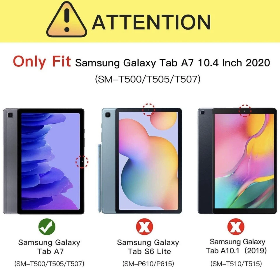 Shockproof Case Cover for Samsung Galaxy Tab A7 T500/T505 + Shoulder Strap - Image 2 of 4