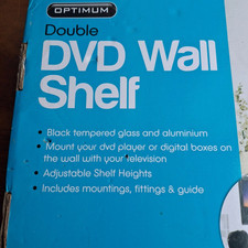 Mensola TV Da Parete 2 Livelli - Bianca Per Decoder, Console, DVD