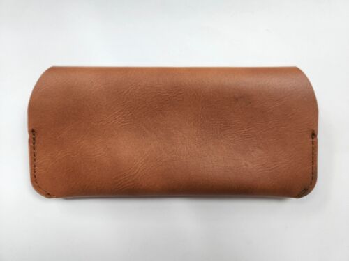 Estuche para gafas Garrett Leight gafas de sol cuero marrón suave - Imagen 2 de 4