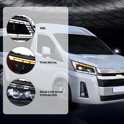 Hiace gran cabin の右左へットライトled LED Headlights For Toyota Hiace 2019 2020-2022 DRL Assembly