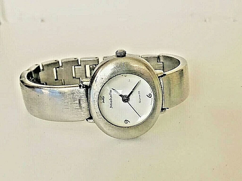 MICHELE MINI Petite URBAN WATCH MOP Dial Stainless Bracelet - image 3 of 4