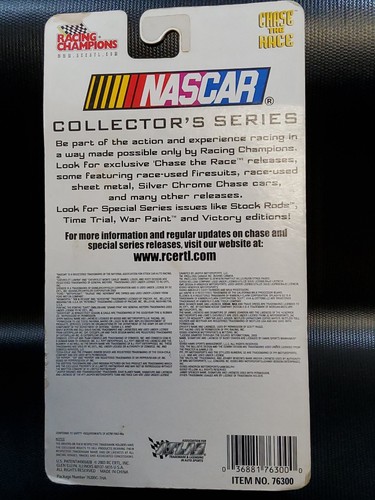 RACING CHAMPIONS #10 SCOTT RIGGS NESQUIK NASCAR CHASE THE RACE YELLOW - SEALED - Picture 4 of 4