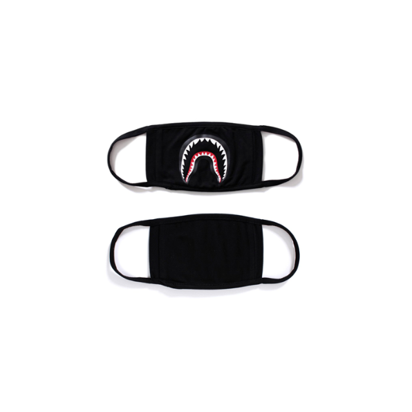 【美品】a bathing ape shark mask シャーク フード A Bathing Ape Space Camo Shark Mask black