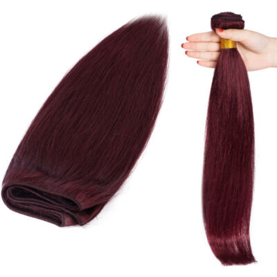 Weft Human Hair Extensions Sew In Real Remy Russian Hair Double Weave Bundle100g