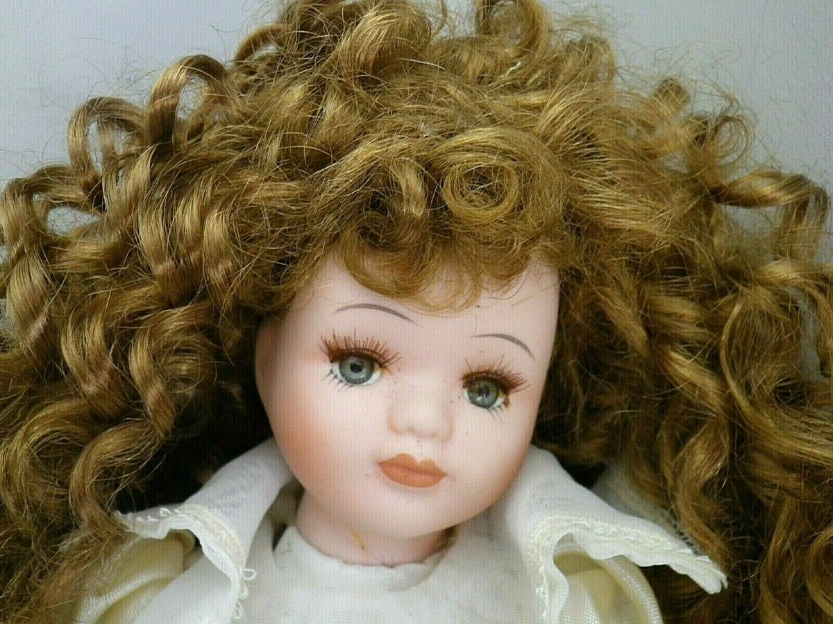 Perruque Cheveux Naturels Pour Poupée Ancienne – Taille Tour De Tête 20 Cm