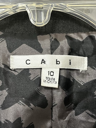Cabi Womens Military Corps Blazer Jacket Gray Buttons Stretch Embroidered 10 - Picture 3 of 6