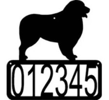Australian Shepherd Dog House Address Sign - Made in USA