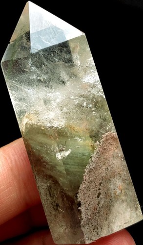 32g Natural Phantom 'Green Ghost' Lemurian QUARTZ Crystal Point Polished s364 - 第 1/7 張圖片