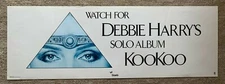Original 1981 Debbie Harry Kookoo Promo Poster 38 X 13” Chrysalis Geiger Blondie