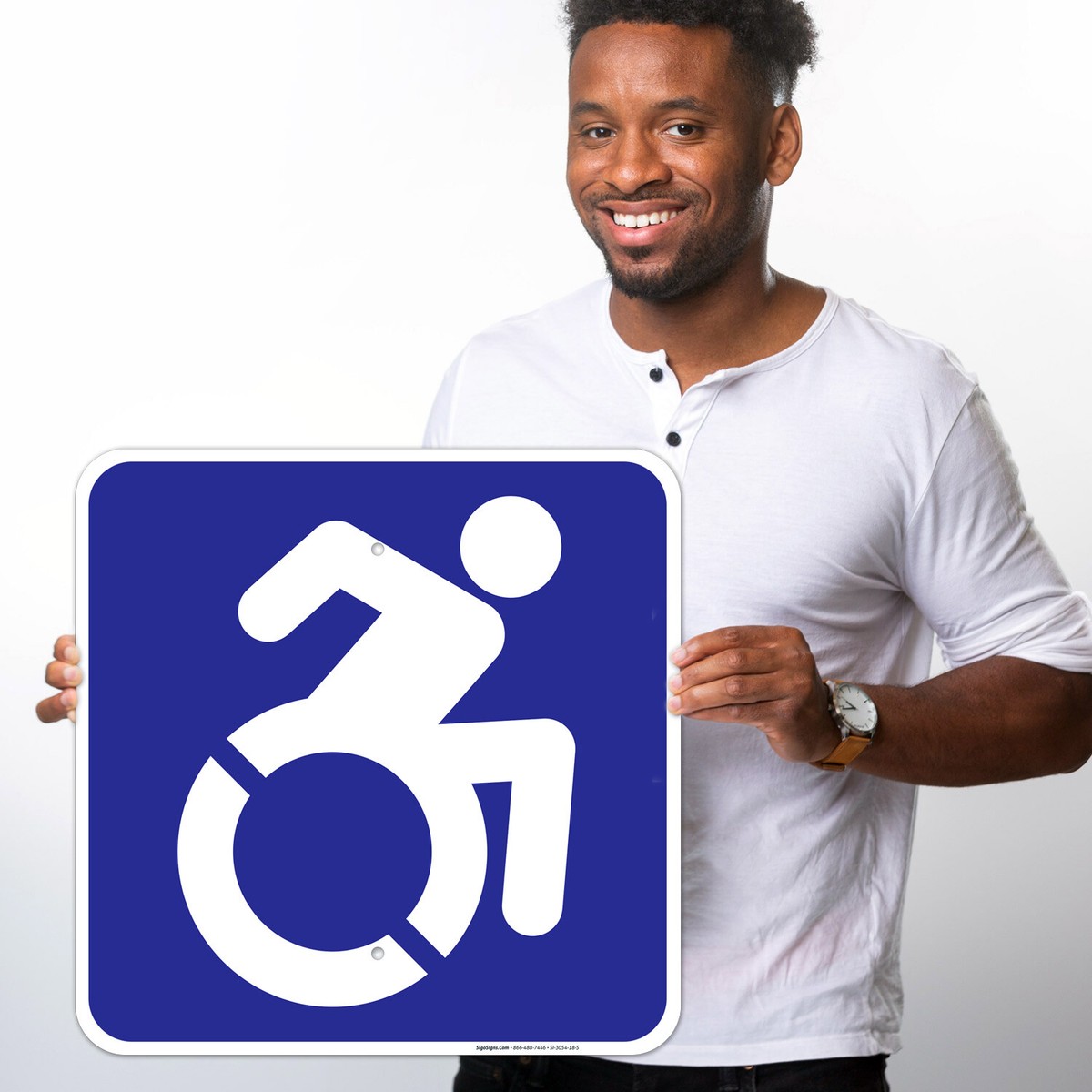 New York Handicap Parking Sign, Large Handicapped Symbol, | eBay