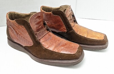 ROMANO MARTEGANI • Made in Italy sz 11 ROMANO MARTEGANI COUTURE MADE ITALY BLACK LEATHER MENS  main image 4