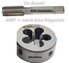 UNEF Gewindebohrer Gewindeschneider Baer HSS Schneideisen Satz Auswahl UN Fein