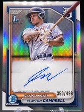 2024 Bowman Chrome - Prospect Auto Clayton Campbell /499 (AU, RC)