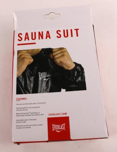 Everlast Sauna Suit S/M Size, Model P00002748, Black, NEW - Picture 5 of 5