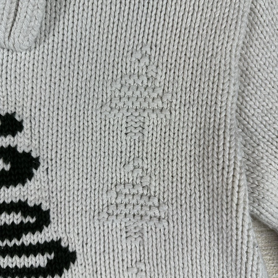 Suéter de Colección COTTON COUNTRY PARKHURST Cuello Capucha Árbol de Navidad Blanco roto Pequeño Foto 3 de 4