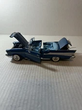 Franklin Mint 1957 Chevy Bel Air Harbor Blue/Ivory  1/24 Loose