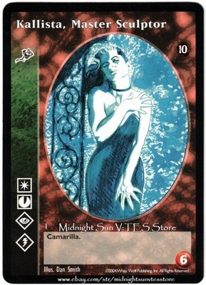 Kallista, Master Sculptor Toreador Tenth Anniversary V:TES VTES Vampire CCG