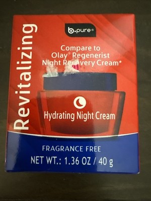 NEW b-pure Revitalizing Hydrating Night Cream Fragrance Free