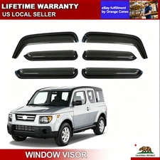 4x For Honda Element 2003-2011 Window Visors Rain Guards Deflector Black Us