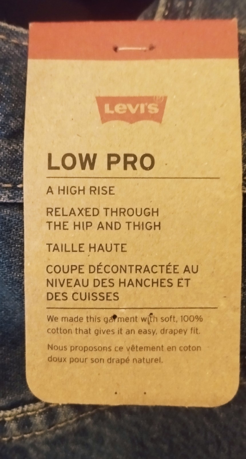Levi's Vintage 1990s Slouchy Straight Jeans, Size 8-10, New Tags image 6