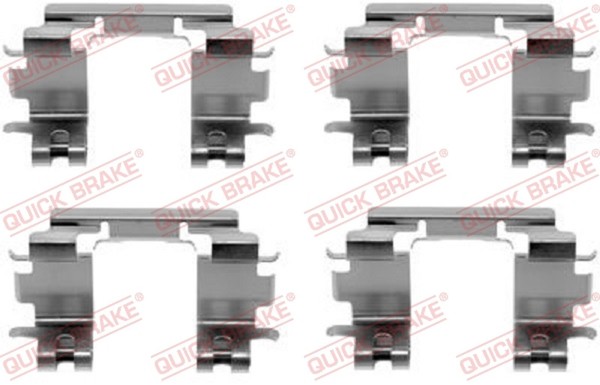 Quick Brake ZubehöRsatz Scheibenbremsbelag 109-1670 FüR Suzuki Liana ER 413 Ddis-image