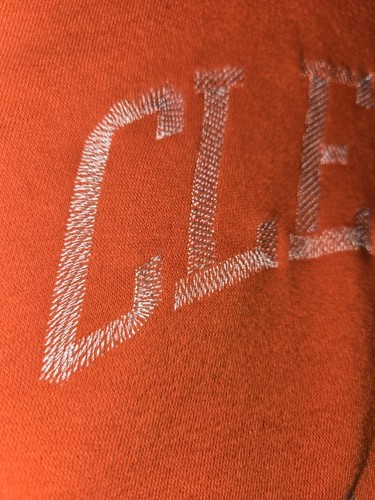 Nike Clemson Tigers Pullover Hooded Sweatshirt Hoodie Orange Mens Large ACC - Picture 5 of 9