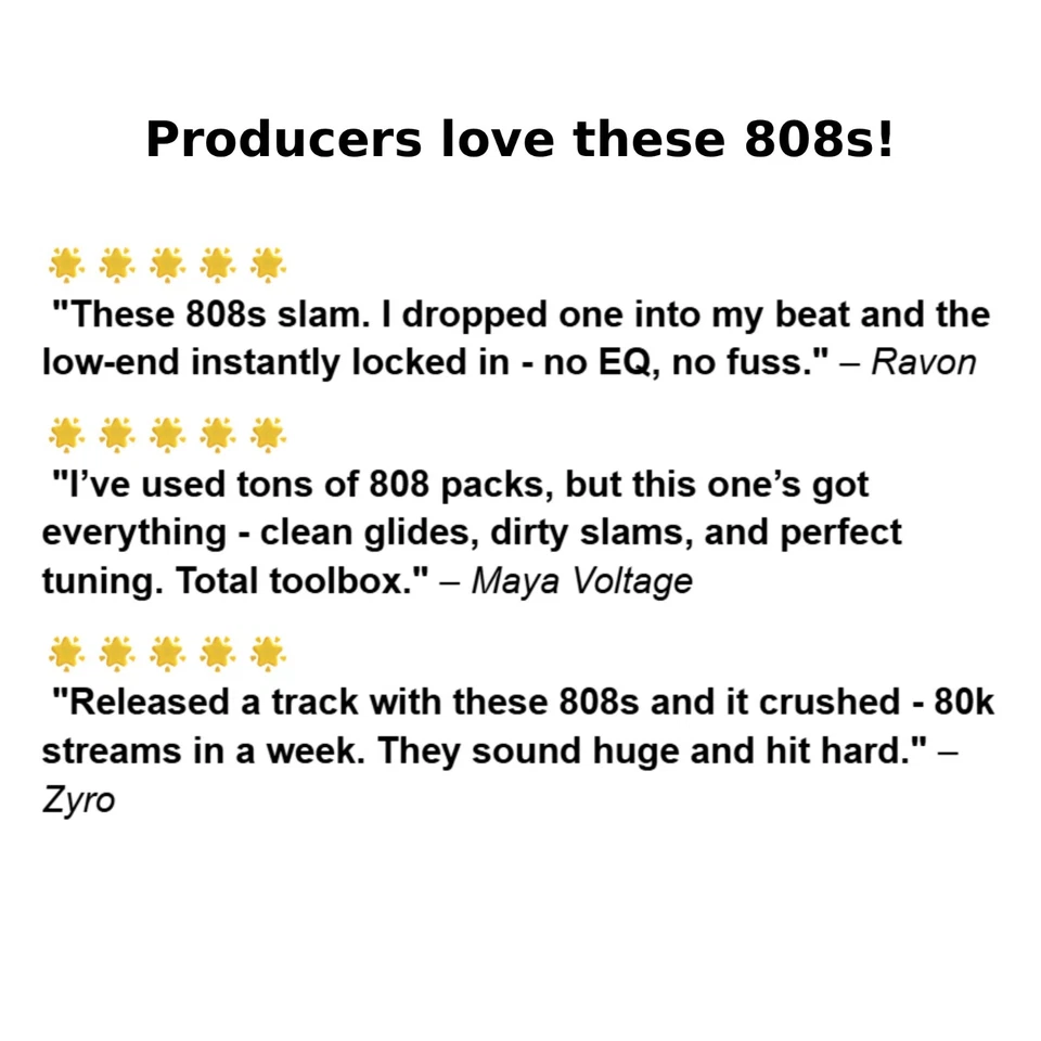 808 One Shots Sample Pack WAV für FL Studio, Ableton Live, Logic Pro, Pro Tools - Bild 4 von 4