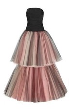 Oscar de La Renta Long Tiered Dress Size 34/UK6