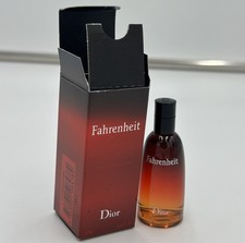 Christian Dior Fahrenheit for Men Eau de Toilette Mini Splash .34 Fl Oz 10ml NEW