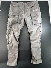 Cult of Individuality Cargo Pants Men 40x31 Gray Rocker Cargo Slim Fit NO BUTTON