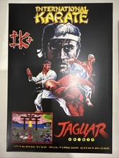 International Karate Plus IK+ Atari Jaguar Cartridge Extremely Rare Complete