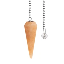 Peach Aventurine Pendulum Faceted, Divination, Energy Work, Reiki & Crystal Grid