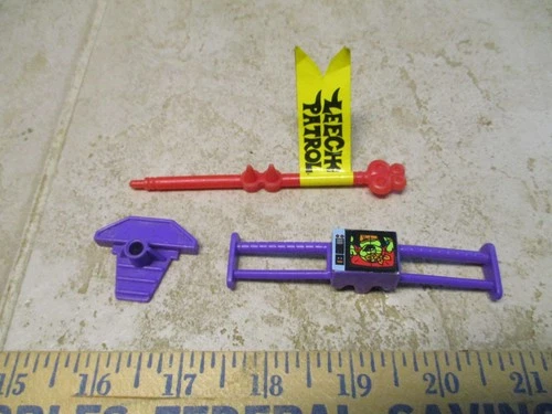 VTG TMNT 1989 Footski Steering Wheel Accessories Parts Yellow Weapons H6