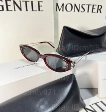 GentleMonster Sunglasses Kunst RC3 Red Frame Gray Lenses