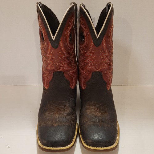 DURANGO SQUARE TOE BOOTS Lil' Rebel Pro Red Cowboy Youth Men's Size 7 - Picture 2 of 11