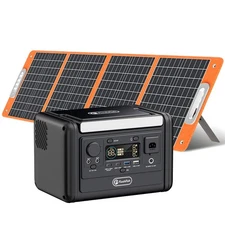 Flashfish Solar Power Generator Lifepo4 230Wh 300W Optional With Solar Panel 18V