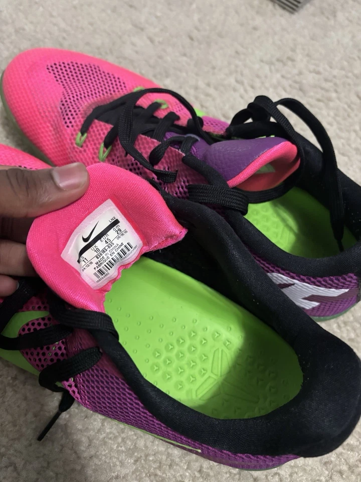 Nike Kobe 11 XI Low Men's Sneakers Hot Pink Neon Flash Green/Purple Mambacurial - Image 4 of 4