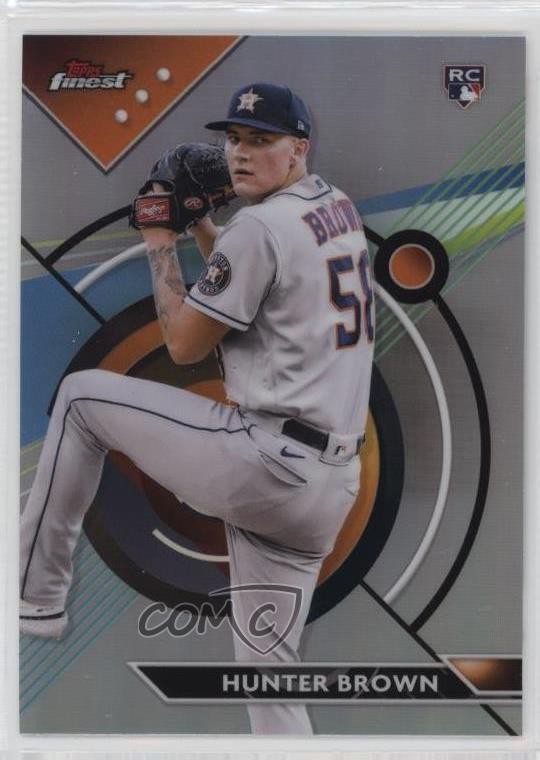 2023 Topps Finest Refractor Hunter Brown #69 0xe0