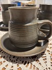12 Vintage Denby England Langley Mayflower Brown Coffee/Tea Cups & Saucers Mint — photo 4