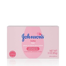 Johnson's Baby Soap Bar Gentle for Baby Bath and Skin Care, Hypoallergenic, 3 oz