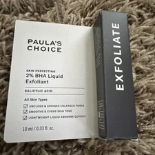  Paula’s Choice Skin Perfecting 2% BHA Liquid Exfoliant Sample 0.33 Fl Oz New