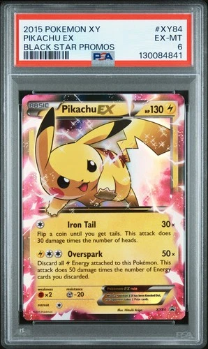 2015 POKEMON XY BLACK STAR PROMOS PIKACHU EX #XY84 PSA 6 EX #130084841