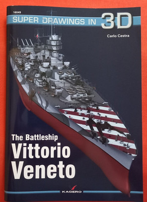 Kagero Super Drawings in 3D 16049 49, THE BATTLESHIP VITTORIO VENETO