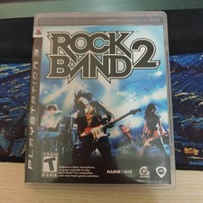 Rock Band 2 Sony PlayStation 3 2008 PS3 Complete W/ Manual CIB Clean Near Mint