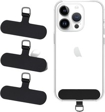 3 Pack Cell Phone Lanyard Patchs, Phone Tether Tab for iPhone, Phone Chain Strap