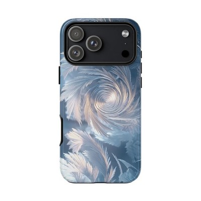 Phone Ink - iPhone/Galaxy/Pixel | Slim Tough Case - Ice Swirl Glass Snowflake