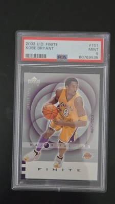 2002-03 KOBE BRYANT UD FINITE MAJOR FACTORS SP PARALLEL #467/500! PSA 9 MINT!