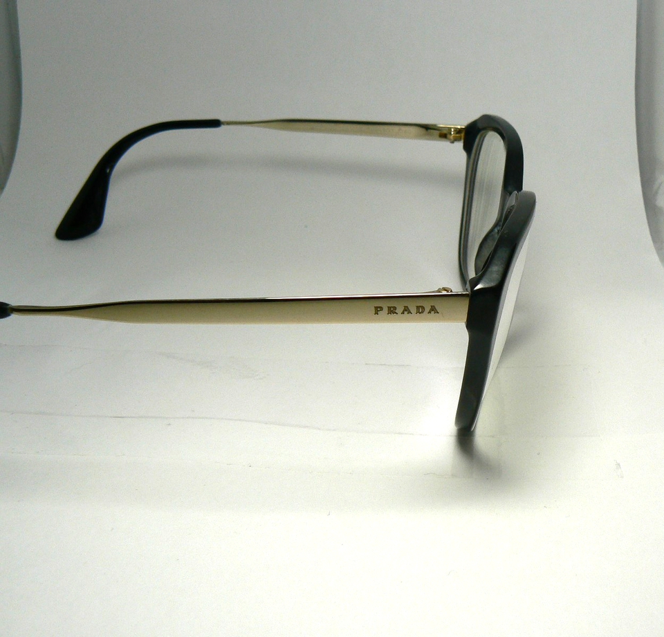 Prada VPR 28S 1AB 1O1 Black Gold Women Eyeglass Frames Only 54 16 140 ...