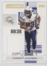 2007 Playoff NFL Playoffs Gold 46/299 Vincent Jackson #84 0v9