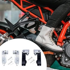 Motorcycle Foot Rests Electric Bike Rear Pedals Folding Comfortable Ride
